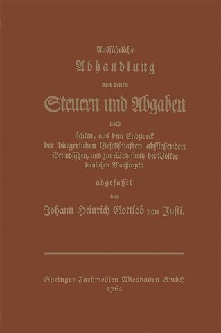 Ausführliche Abhandlung von denen Steuern und Abgaben