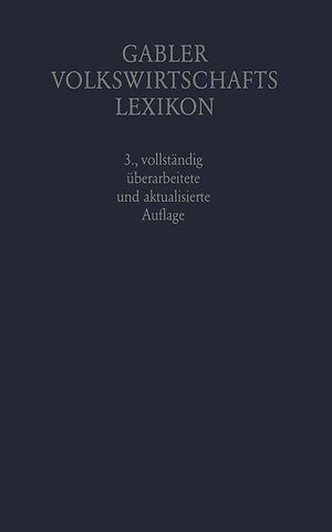 Gabler Volkswirtschafts Lexikon