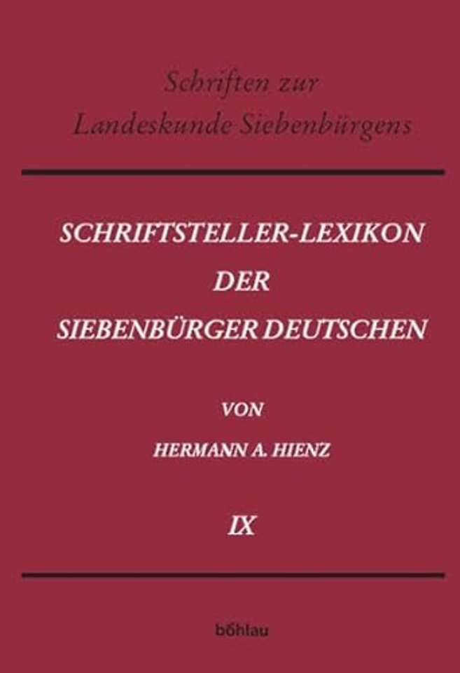 Schriftsteller-Lexikon der Siebenburger Deutschen