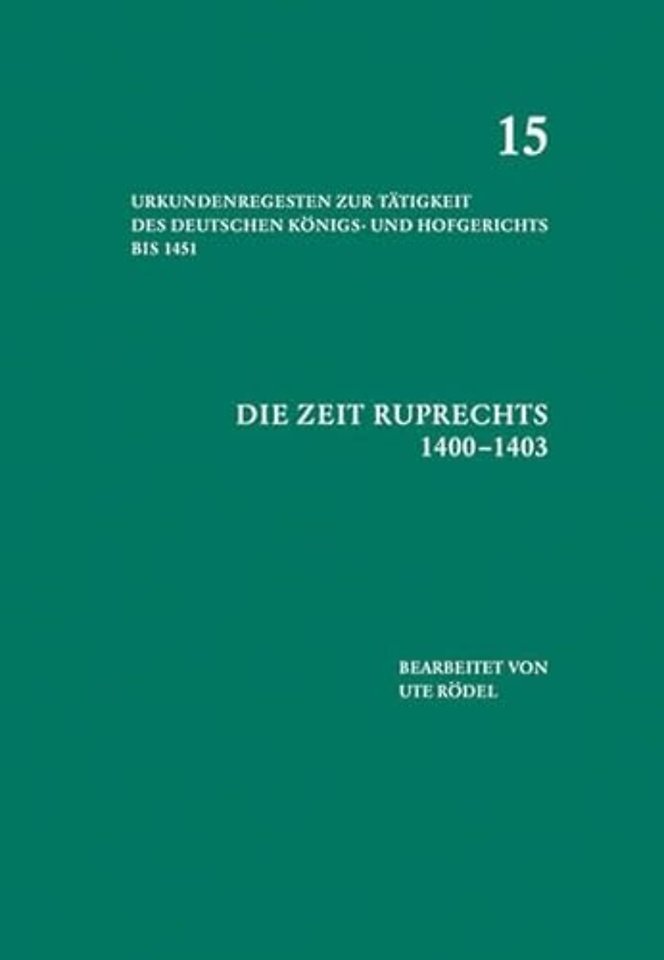 Die Zeit Ruprechts (1400–1403)