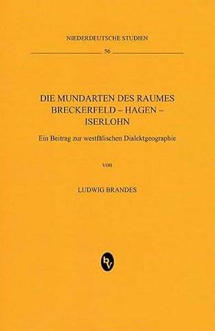 Die Mundarten des Raumes Breckerfeld – Hagen – Iserlohn