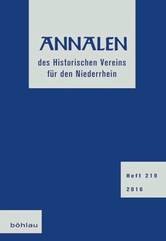 Annalen des Historischen Vereins fur den Niederrhein