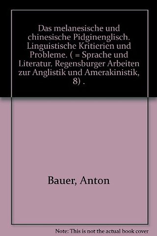 Das melanesische und chinesische Pidginenglisch
