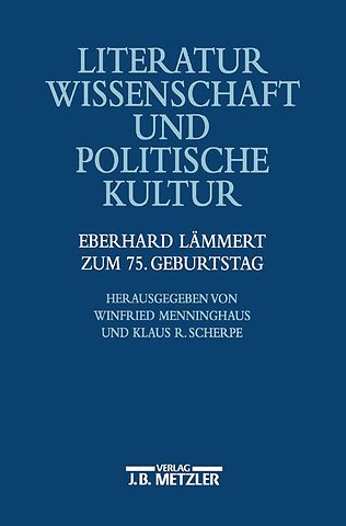 Literaturwissenschaft und politische Kultur