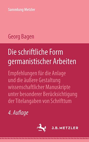 Die schriftliche Form germanistischer Arbeiten