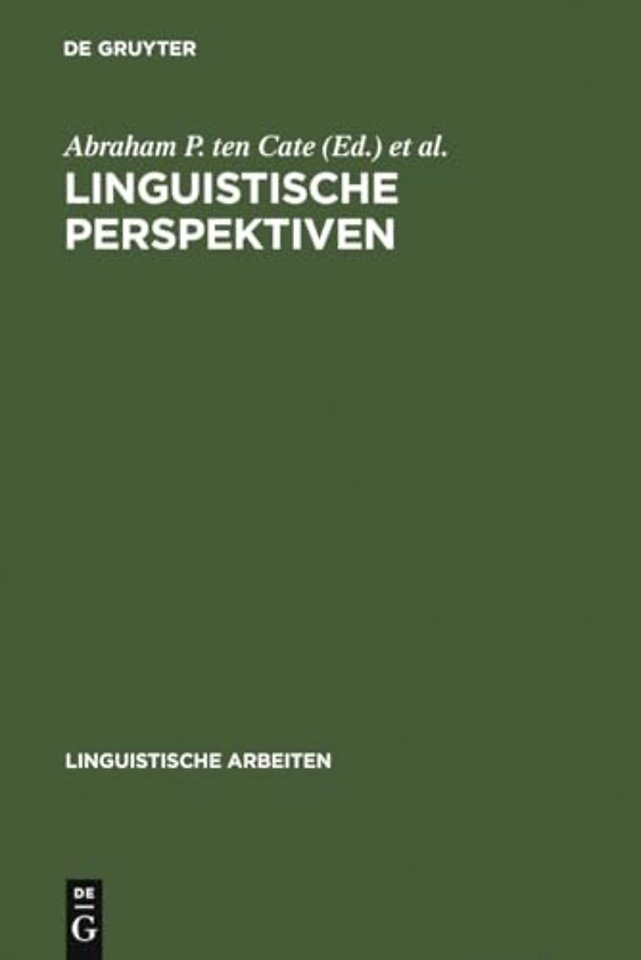 Linguistische Perspektiven – Referate des VII. Linguistischen Kolloquiums, Nijmegen, 26.–30. September 1972