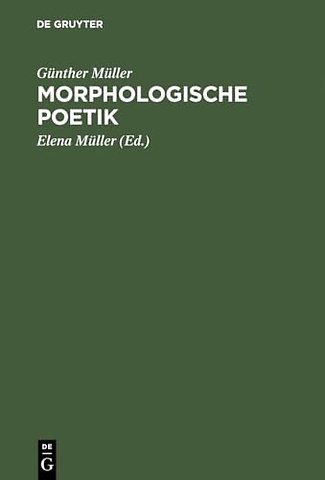 Morphologische Poetik – Gesammelte Aufsätze