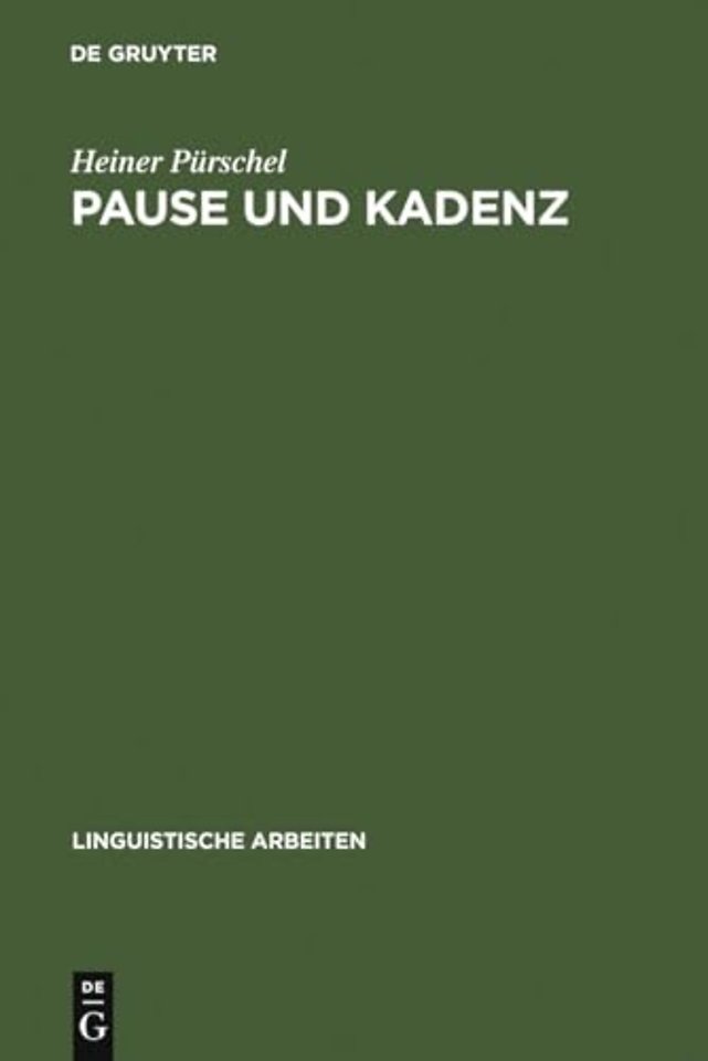 Pause und Kadenz – Interferenzerscheinungen bei der englischen Intonation deutscher Sprecher