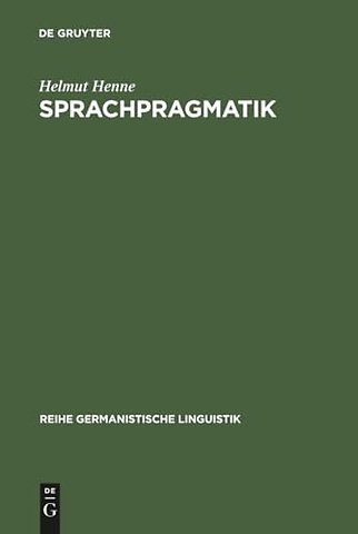Sprachpragmatik – Nachschrift einer Vorlesung