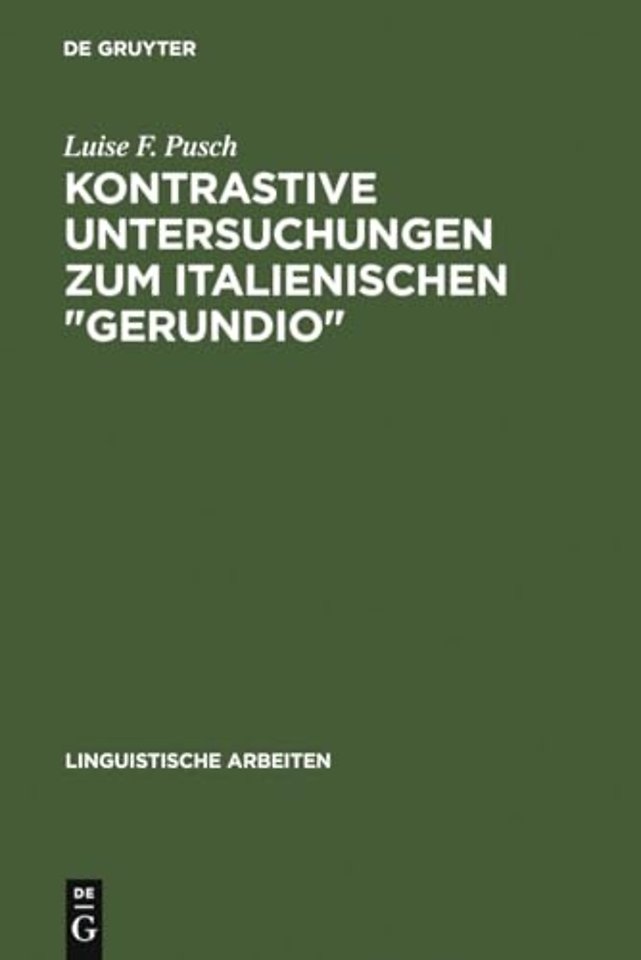Kontrastive Untersuchungen zum italienischen "ge – Instrumental– und Modalsätze und das Problem der Individuierung von Ereignissen