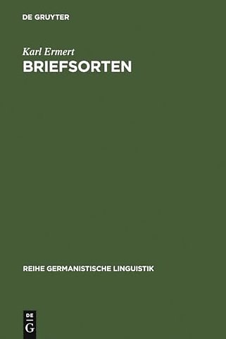 Briefsorten – Untersuchungen zu Theorie und Empirie der Textklassifikation