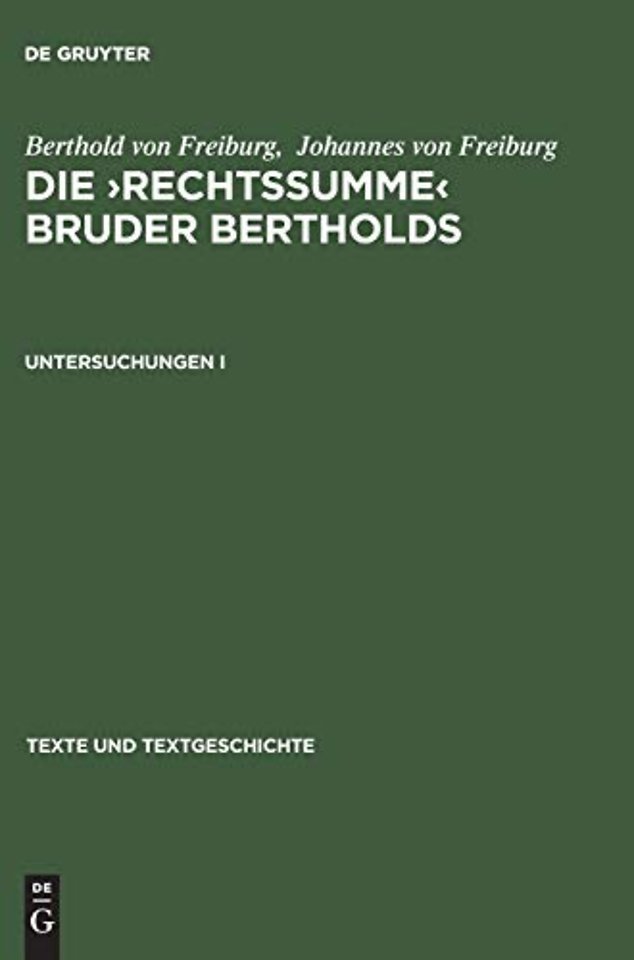 Untersuchungen I