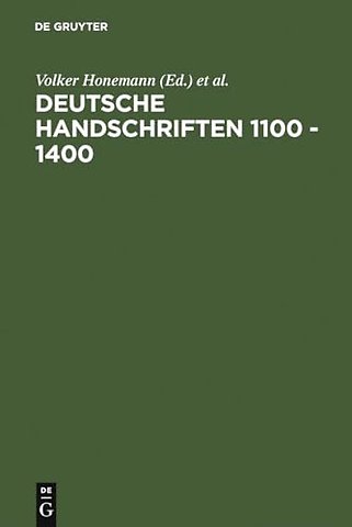 Deutsche Handschriften 1100 – 1400 – Oxforder Kolloquium 1985