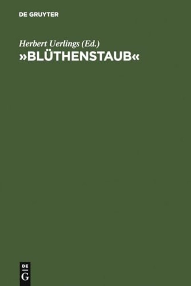 »Blüthenstaub« – Rezeption und Wirkung des Werkes von Novalis