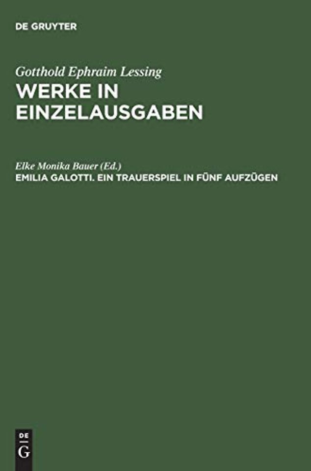 Emilia Galotti – Ein Trauerspiel in fünf Aufzügen