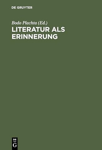 Literatur als Erinnerung – Winfried Woesler zum 65. Geburtstag
