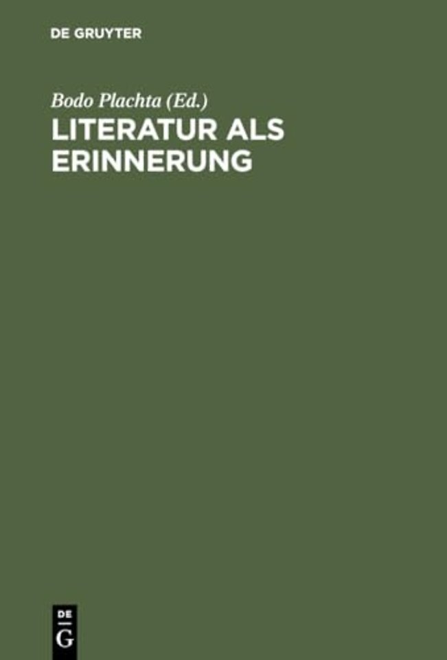 Literatur als Erinnerung – Winfried Woesler zum 65. Geburtstag