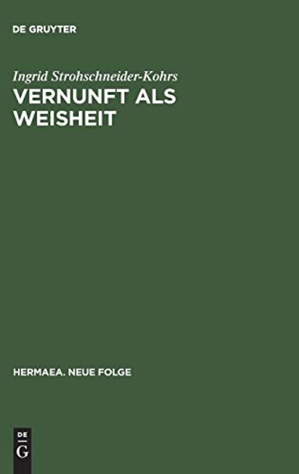 Vernunft als Weisheit – Studien zum späten Lessing