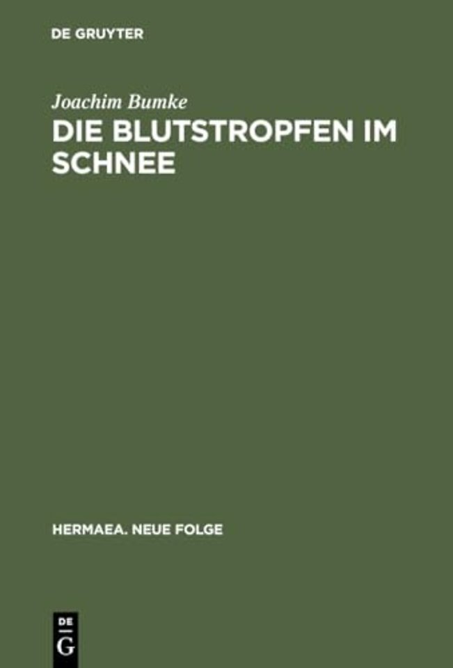 Die Blutstropfen im Schnee – Über Wahrnehmung und Erkenntnis im »Parzival« Wolframs von Eschenbach
