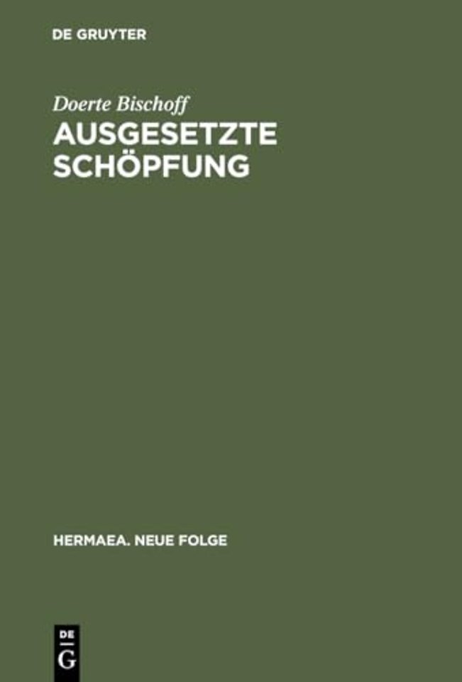 Ausgesetzte Schöpfung – Figuren der Souveränität und Ethik der Differenz in der Prosa Else Lasker–Schülers