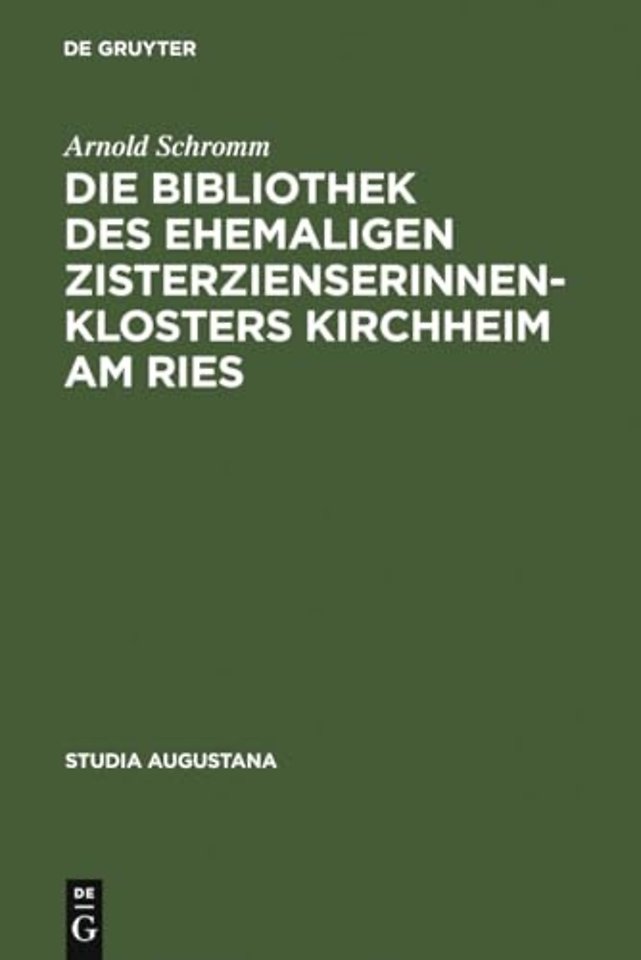 Die Bibliothek des ehemaligen Zisterzienserinnenklosters Kirchheim am Ries