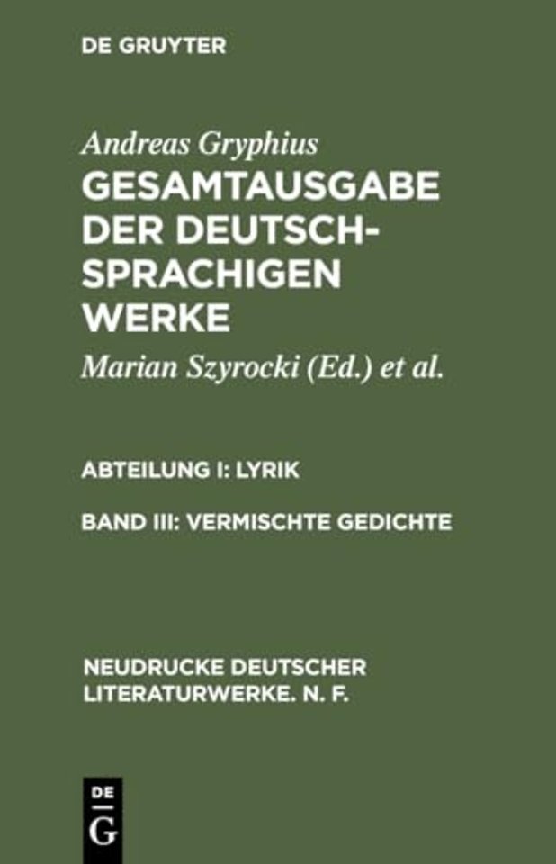 Vermischte Gedichte