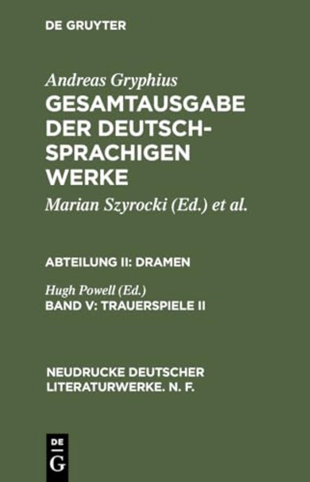 Trauerspiele II