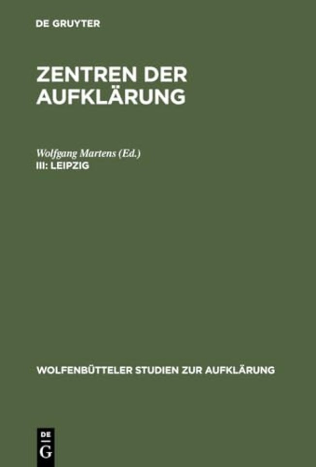 Leipzig – Aufklärung und Bürgerlichkeit