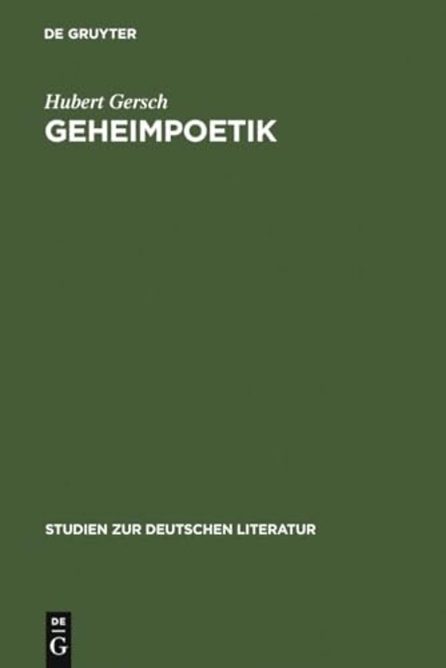 Geheimpoetik – Die "Continuatio des abentheurlichen Simplicissimi" interpretiert als Grimmelshausens verschlüsselter Kommentar zu seine