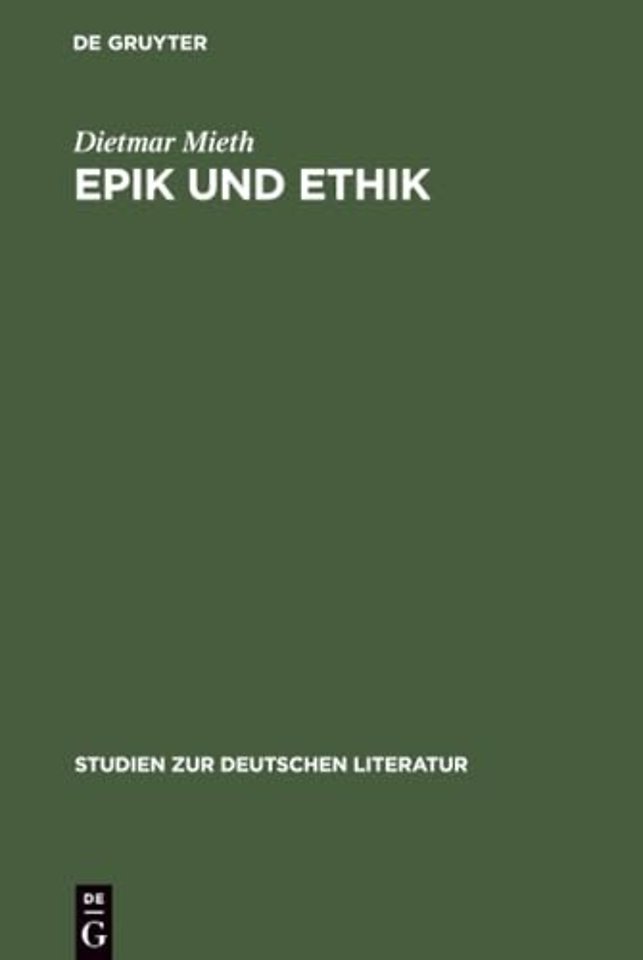 Epik und Ethik – Eine theologisch–ethische Interpretation der Josephromane Thomas Manns