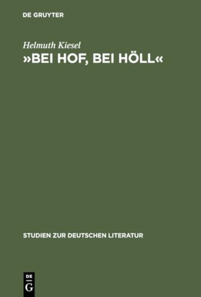 »Bei Hof, bei Höll« – Untersuchungen zur literarischen Hofkritik von Sebastian Brant bis Friedrich Schiller