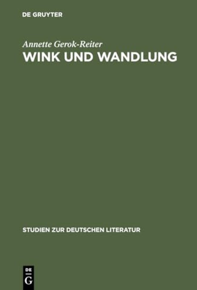 Wink und Wandlung – Komposition und Poetik in Rilkes "Sonette an Orpheus"
