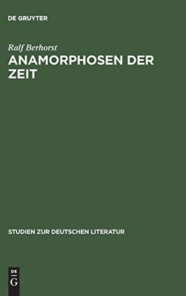 Anamorphosen der Zeit – Jean Pauls Romanästhetik und Geschichtsphilosophie
