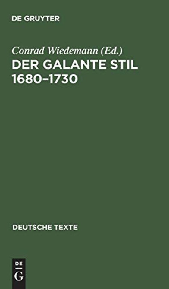 Der galante Stil 1680–1730