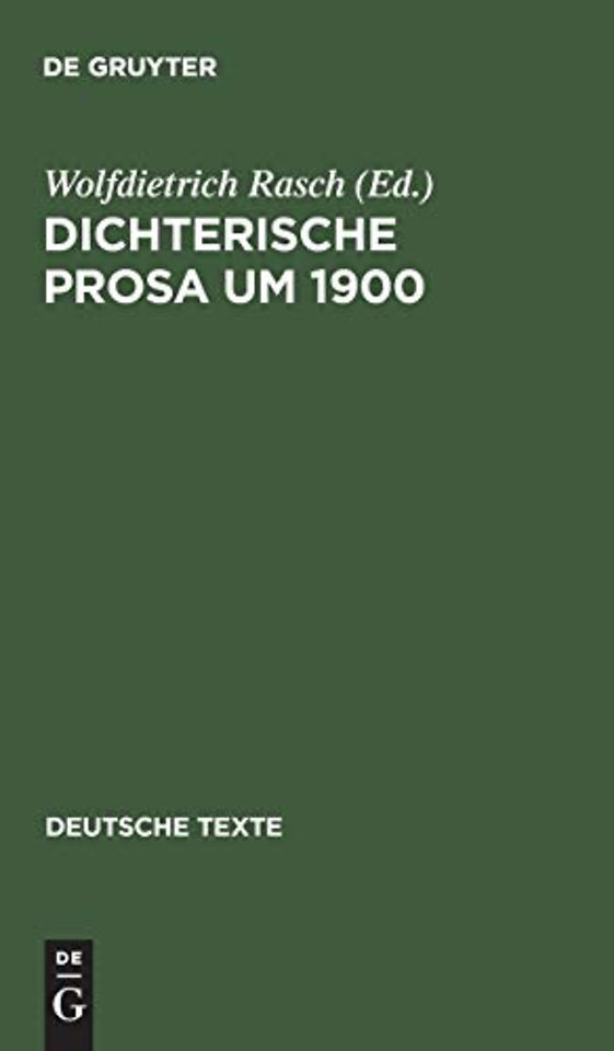 Dichterische Prosa um 1900