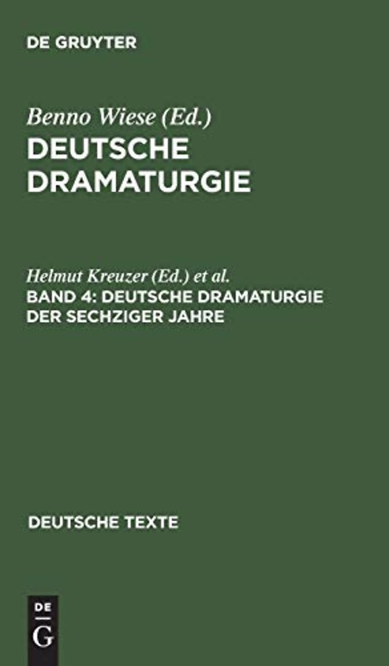 Deutsche Dramaturgie der Sechziger Jahre – Ausgewälte Texte