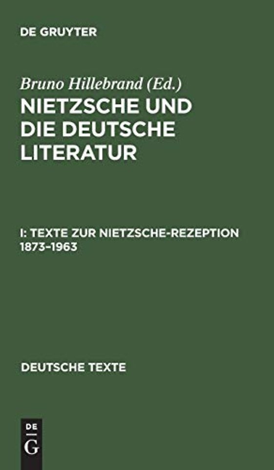 Texte zur Nietzsche–Rezeption 1873–1963