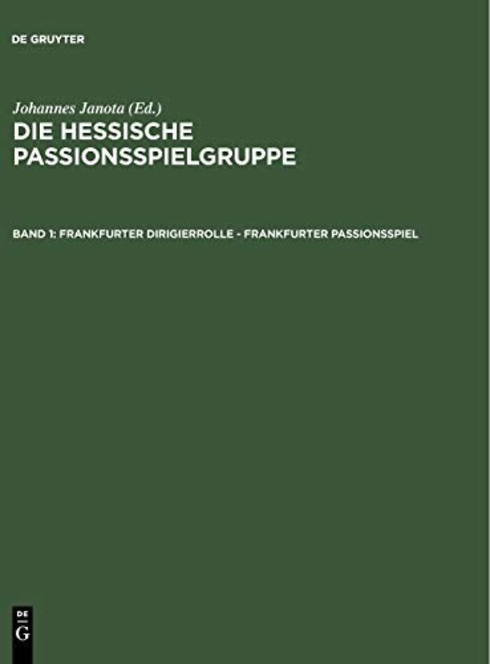 Frankfurter Dirigierrolle - Frankfurter Passionsspiel