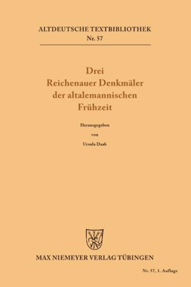 Drei Reichenauer Denkmaler der altalemannischen Fruhzeit