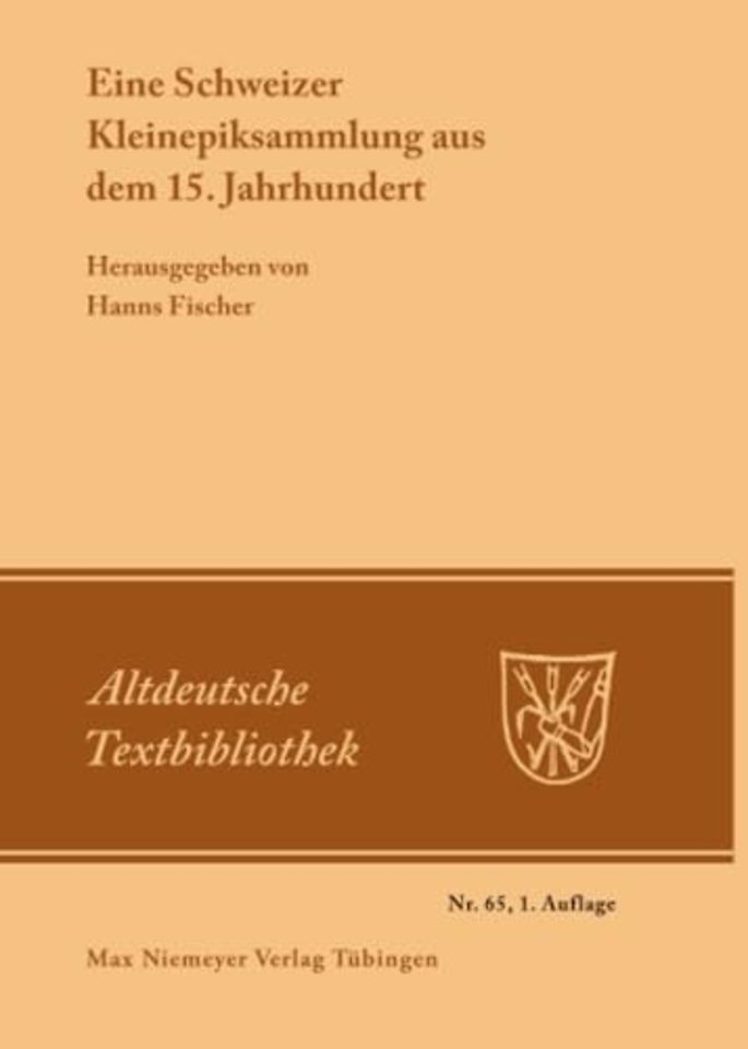 Eine Schweizer Kleinepiksammlung aus dem 15.Jahrhundert