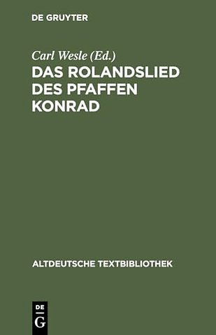 Das Rolandslied des Pfaffen Konrad