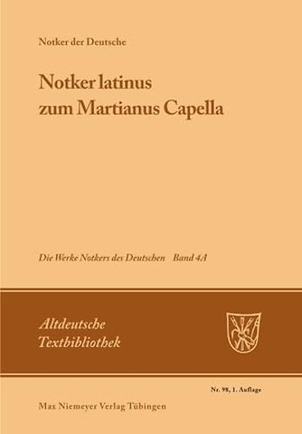 »Notker latinus« zum Martianus Capella