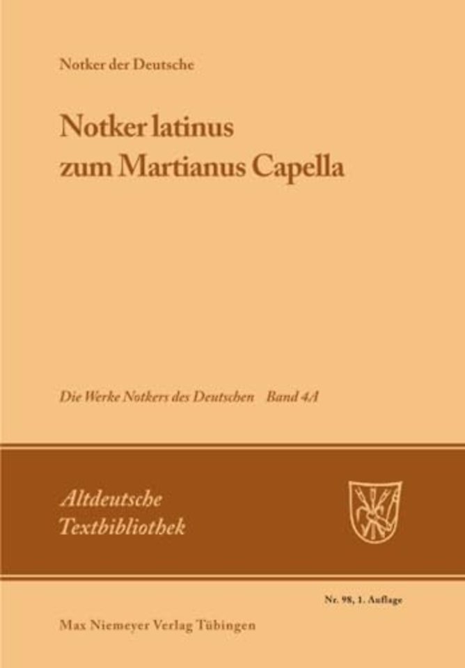 »Notker latinus« zum Martianus Capella