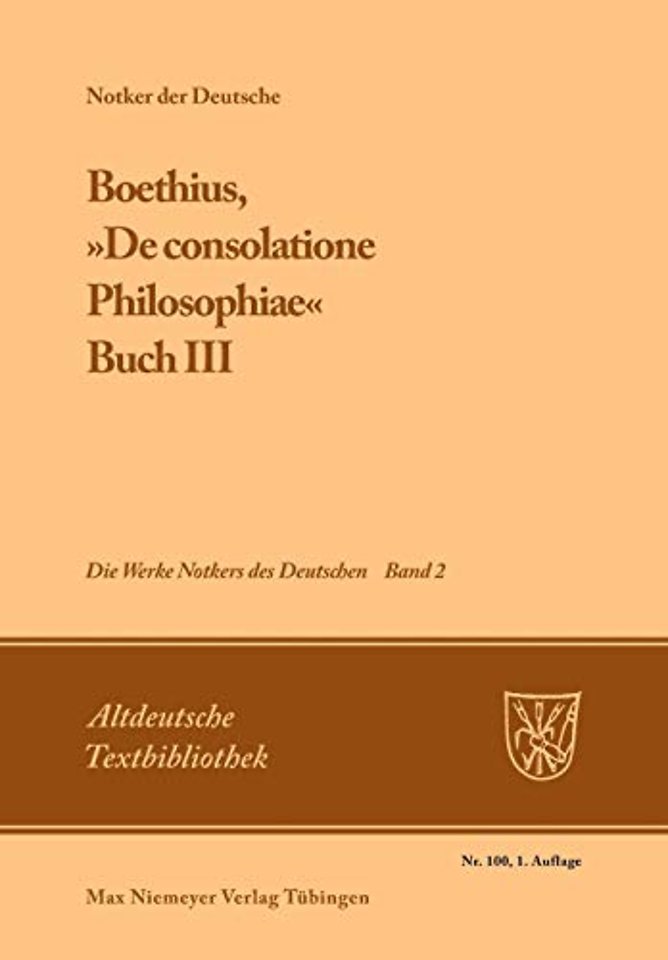 Boethius, »De Consolatione Philosophiae«