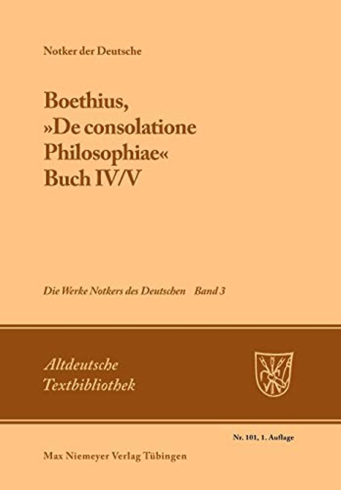 Boethius, »De Consolatione Philosophiae«