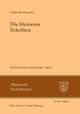 Die kleineren Schriften