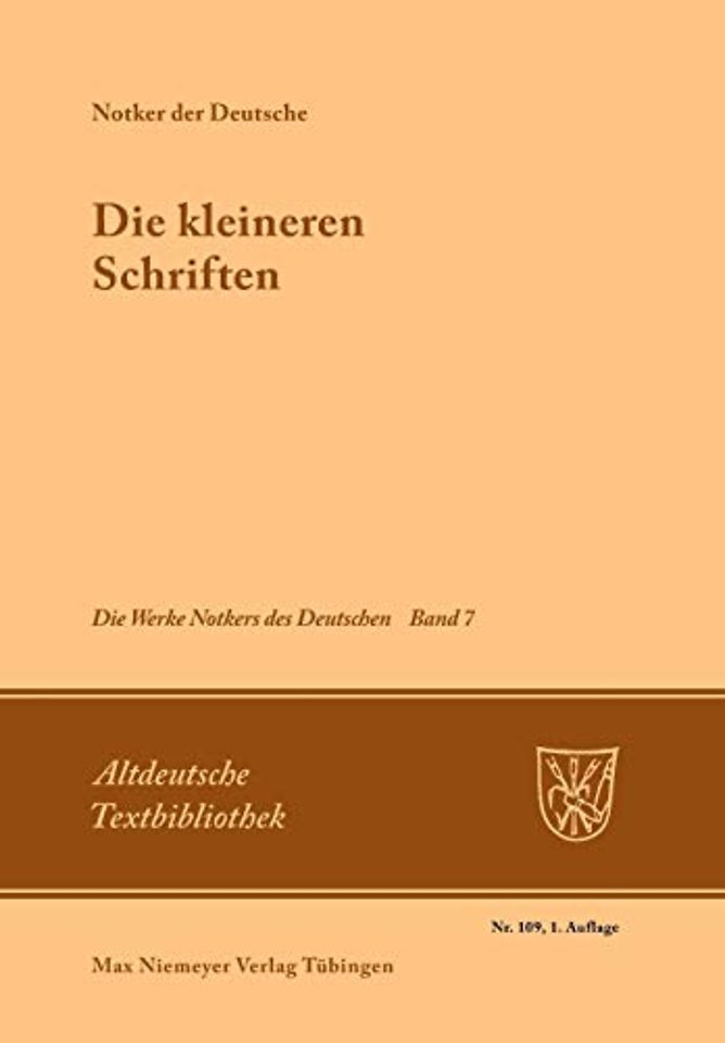 Die kleineren Schriften