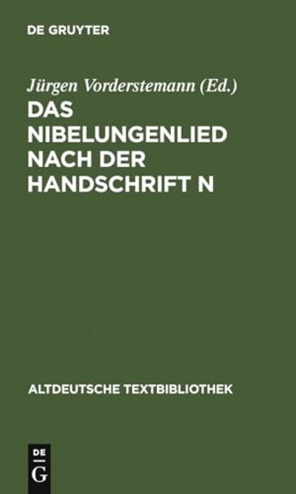 Das Nibelungenlied nach der Handschrift n – Hs. 4257 der Hessischen Landes– und Hochschulbibliothek Darmstadt