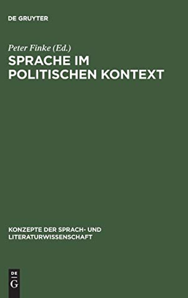 Sprache im politischen Kontext