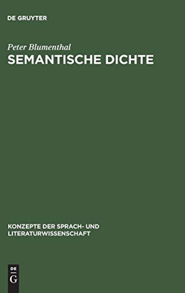 Semantische Dichte – Assoziativität in Poesie und Werbesprache